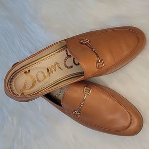 Sam Edelman Loraine Tan Leather Horse Bit Loafer